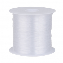 Żyłka Monofilament, Nylon, do Tworzenia Biżuterii, Bezbarwny, 0.5mm, około 20m/szpula (14WB5655)