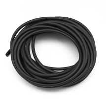 Sznurek Gumowy Syntetyczny bez Otworu, Okrągły, Czarny, 3mm, 5 m (14WB5660)