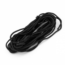 Sznurek Paracord Poliester i Spandex, 16 Żylny, 2mm, Kolor: Czarny, 5m (14WB5859)