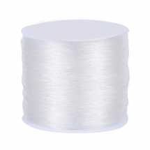 Nić Silikonowa Elastyczna 1mm/100m, Gumka, Bezbarwna, ok. 100m/szpula, (13WB27142)