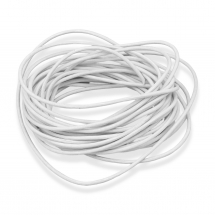 Sznurek Jubilerski Wołowa Skóra Naturalna, Okrągły, Barwiony, Biały, Średnica 2mm, 5m (13WB27144)