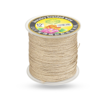 Sznurek Dekoracyjny Metalizowany, Brązowy, 1mm, 50m/szpula, (13WB27638)