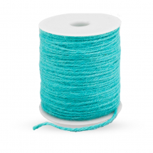Sznurek Jutowy 2mm dla DIY Macrame Craftowe Kolor: Turkusowy 100m/szpula (13WB27658)