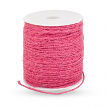 Sznurek Jutowy dla DIY Macrame, Craftowe, Różowy, 2mm, 100m/szpula (13WB27659)
