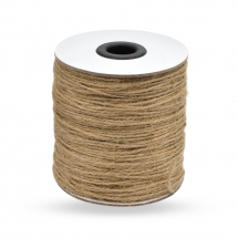 Sznurek Dekoracyjny, Jutowy, Potrójne Skręcenie, Naturalny (Peru), 1.5mm, ok. 75m/szpula, (13WB27661)