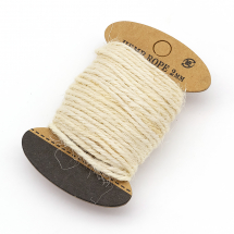 Sznurek Jutowy Potrójne Skręcanie 2mm Kolor: Biały około 10m/szpula (13WB27669)