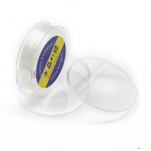 Nić Okrągły Elastyczny do Nawlekania Koralików. Bransoletek Japonia Kolor: Biały 0.6mm około 70m/szpula (13WB27678)