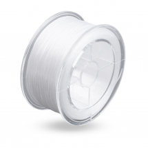 Nić Elastyczna Płaska 0.6mm do Koralików. Nawlekania. Tworzenia Bransoletek Biała 0.6mm około 50m/szpula (13WB27682)