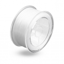 Nić Elastyczna Płaska 0.8mm do Koralików. Nawlekania. Tworzenia Bransoletek Biała 0.8mm około 50m/szpula (13WB27683)