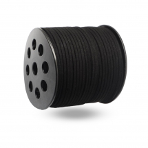 Rzemyk, Rzemień Zamsz, Czarny, 2.7x1.4mm, 90m/szpula (13WB28095)