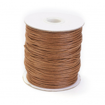 Sznurek Woskowany Bawełniany, do Plecenia, Makramy i Biżuterii, 1.5mm, Sienna, około 90m/szpula (13WB28815)