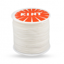 Sznurek Woskowany Poliester, do Plecenia, Makramy i Biżuterii, Biały, 0.5mm, około 106m / szpula (13WB18500)