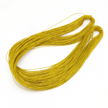 Nić do Haftu i Rękodzieła, Metalizowana, Złota, 0.8mm, około 100m/szpula (14WB9683)