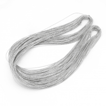 Шнур Декоративний Металізований 0.8мм/100м, Сріблястий, 0.8мм, близько 100м/зв'язка, (14WB9684)