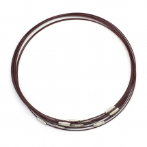 Baza Naszyjnika, Stal Nierdzewna i Mosiądz, Kolor: Brązowy, 45x0.1cm, 10szt (14WB9834)