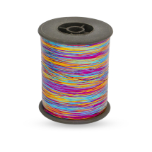 Sznurek Dekoracyjny Metalizowany, do Biżuterii, Kolorowy Mix, 0.28mm, 8000m/szpula, (14WB9896)