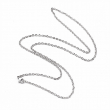 Łańcuszek Kotwica, Baza do Naszyjnika, Stal Nierdzewna, 60cm, Ogniwo 3x2.3x0.5mm, 1szt (14WB9367)