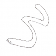 Naszyjnik Łańcuch, Stal Nierdzewna, Splot Kotwiczny, Karabińczyk Lobster, 45cm, ogniwo 2.4x2x0.3mm, 1szt (14WB9372)