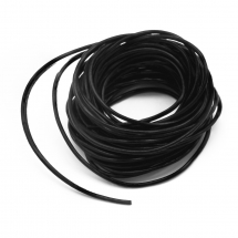 Sznurek Wołowa Skóra Naturalna, do Biżuterii i DIY, Czarny, 1.5mm, 5m (13WB18310)