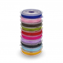 Nić Płaska Elastyczne Włókno 0.5mm Kolor: Mieszany - 10 rolek/zestaw około 10m/szpula (13WB15685)