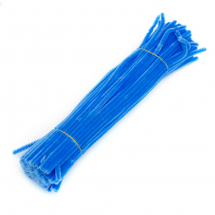 Druciki Kreatywne Pluszowe Wyciory, do Rękodzieła, Jasnoniebieski, 300x5mm, 100szt (13WB17786)