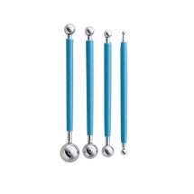 Zestaw Narzędzi do Modelowania, Stal Nierdzewna, Niebieski, 12-13x0.7cm, 4szt/zestaw (13WB24677)