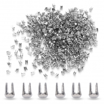 Nity Stalowe do Mocowania Okrągłych Pereł Bez Otworów, 3x2mm, 50g (13WB24757)