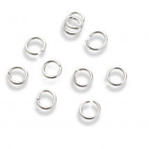 Srebro 925 Kółeczka Ogniwka Pojedyncze, Otwarte, 4x0.6mm, średnica wewnętrzna 2.5mm, 10szt (13WB25549)