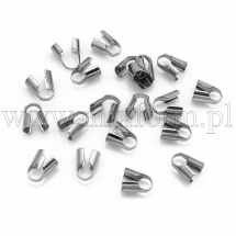 Łapaczki, Końcówki Zaciskowe na węzełki, Stal Nierdzewna, 12.5x7mm, 20szt (2WB29417)