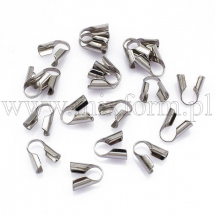 Łapaczki, Końcówki Zaciskowe na węzełki, Stal Nierdzewna, 9.5x5mm, 20szt (2WB29418)