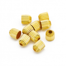 Stożek na Koraliki, Mosiądz, Kolor: Złoty, Rozmiar: 10x9.5mm, Otwór 3mm, 10szt (3WB5513)