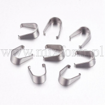 Krawatka Uchwyt do Wisiorków, Stal Nierdzewna, 10x8.5x5mm, 20szt (13WB19004)