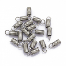 Końcówki Sprężynky do Sznura, Stal Nierdzewna, 10x4mm, Otwór 2.5mm, 20szt (13WB19104)