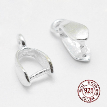 Srebro 925 Uchwyty do Zawieszek i Wisiorków, 9x5x3mm, 1szt (13WB21521)