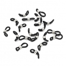 Uchwyty do Okularów, Stal Nierdzewna, Kolor: Platynowy, 20x5mm, 20szt (13WB21599)