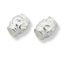 Srebro 925, Koraliki Rurki Barrel, 5x4mm, Otwór 2mm, 2szt (13WB21410)