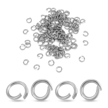 Kółeczka Ogniwka Pojedyncze Otwarte, Stal Nierdzewna, do DIY, 5x0.8mm, 1000szt (13WB23349)