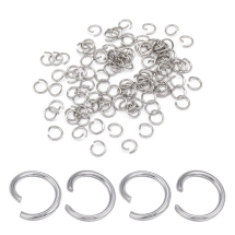 Кільця Одинарні Відкриті Сполучні Нержавіюча Сталь, 9х1.2мм, близько 100шт/25г, (13WB17549)