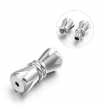 Застібка Нержавіюча Сталь, Гвинтова, 11.5х5мм, Отвір 1мм, (13WB26057)
