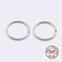 Srebro 925 Rodowane Pojedyncze Otwarte Kółeczka, 6x0.9mm, 2 szt (13WB26097)