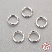 Srebro 925 Kółeczka Ogniwka Pojedyncze, Otwarte, 5x0.7mm, średnica wewnętrzna 3.5mm, 5 szt (13WB26101)