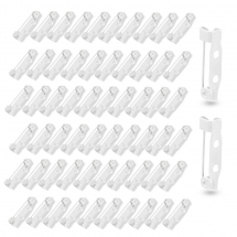 Baza Broszki, Żelazo, Kolor: Srebrny, 2 Otwóry, 20x5x5mm, Otwór 2mm, 50szt (13WB19987)