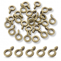 Krawatka do Biżuterii, Zawieszki Bali, Stop Biżuteryjny, Brąz, 6.5x2 mm, 50 szt (13WB26946).