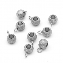 Bail, Stal Nierdzewna, Platerowana Jonowo (IP), 9x6x4.5mm, Otwór 2mm, 10szt (13WB26961)