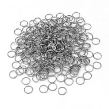 Kółeczka Ogniwka Podwójne, Stal Nierdzewna, do Rękodzieła i Biżuterii, 10x1.2mm, 1000szt (13WB26986)