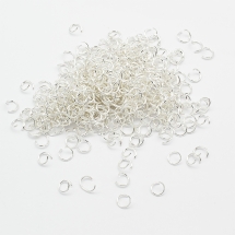 Kółeczka Ogniwka Pojedyncze Otwarte Żelazo Kolor: Srebrny 7x0.9mm około 335szt/50g (13WB26998)