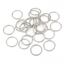 Кільця Одинарні Відкриті Залізні, Платина, 17x1мм, Внутрішній Діаметр 15мм, (13WB27008)