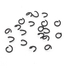 Kółeczka Ogniwka Pojedyncze Otwarte Żelazo Kolor: Stal pistoletowa 8-8.5x1.2mm 20szt (13WB27011)
