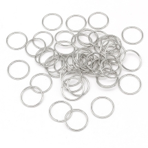 Кільця Одинарні Відкриті Залізні, Платина, 16x1.2мм, Внутрішній Діаметр 13.5мм, (13WB27012)