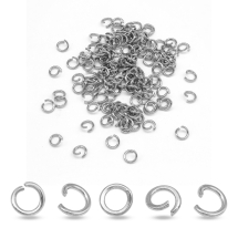 Кільця Одинарні Відкриті Сполучні Нержавіюча Сталь, 7x1мм, (13WB27037)